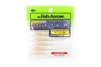 Fish Arrow Soft K�der Flasher Worm 1 Zoll 6 St�ck per pack #10 (0462) - Bild 1 von 4