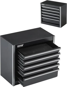 Caja de Herramientas de Metal, 8.6 Pulgadas, Caja de Herramientas de Metal Portátil con 5 Cajones, Pequeña Herramienta Che - Imagen 1 de 11