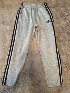 Grey Adidas Boys 10/12 Jogger Sweat Pants Medium 10-12 - Picture 1 of 2