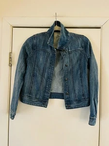 J Crew Crewcuts Girls Denim Western Prairie Crop Jacket 12 - Picture 1 of 7