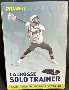 LaCrosse LAX Solo Trainer Primed Base Cavo di Rimbalzo 2 Palline Lacrosse - Foto 1 di 6