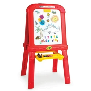Crayola Creative Fun Double Easel Magnetic Dry Erase And Chalkboard Art Set NEW - Picture 1 of 17