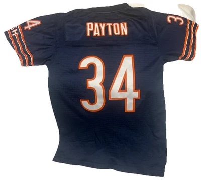 Camiseta Walter Payton #34 Chicago Bears NFL Reebok Azul Retroceso Talla Juvenil M Foto 1 de 4