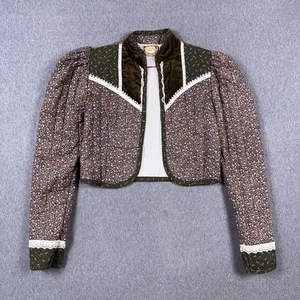 VTG Gunne Sax Jacket Womens Size 7 Quilted Floral San Francisco Jessica - Picture 1 of 11