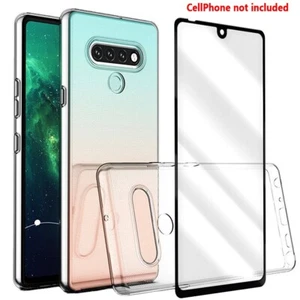 Back TPU Case Cover HD Screen Protector F LG Stylo 6 LM-Q730AM Cricket Wireless - Picture 1 of 5