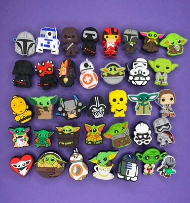 MIXED Shoe Charms fit croc star wars luke skywalker darth vader falcon