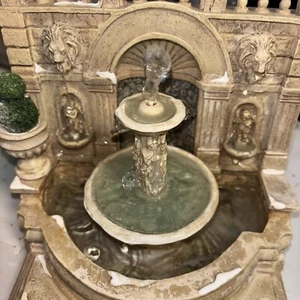 DEPT 56 Camden Park Water Fountain Retired Works Tested #52705 *LESEN* - Bild 1 von 5