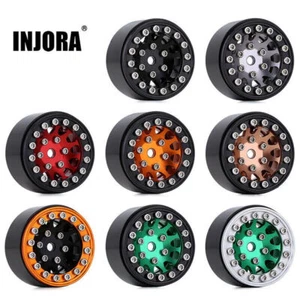 INJORA 1.0 Beadlock Wheel Rims for RC Crawler SCX24 Enduro24 TRX4M FCX24,W1049 - Picture 1 of 41