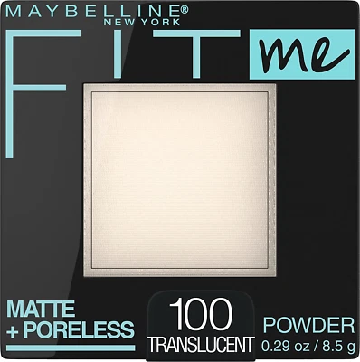 Maybelline Fit Me Matte + Poreless Pressed Face Powder Makeup, Translucent, 1 Co - Image 1 of 4