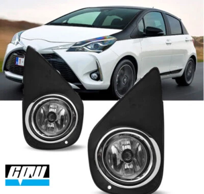Par de luces antiniebla para parachoques delanteras Toyota Yaris 2015-2017 2/4 puertas hatchback NUEVO Foto 1 de 4