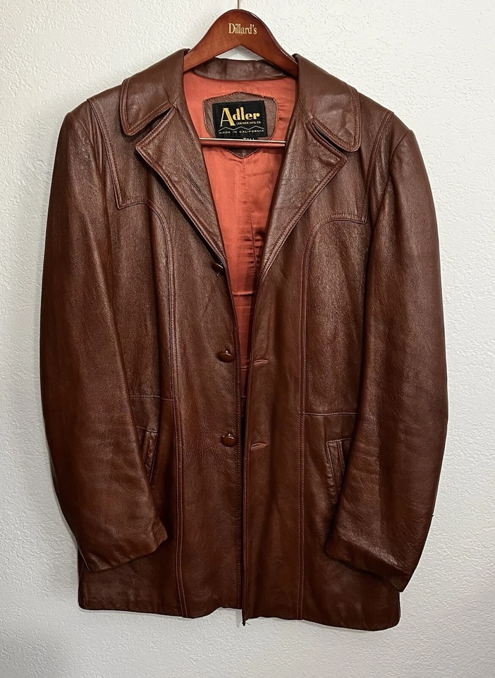 1970’s Men’s 42T Starsky Hutch Leather Disco Fight Club Saturd Night Fever *Flaw - Изображение 1 из 4