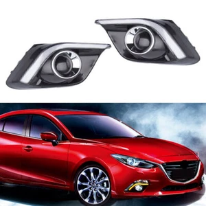 DRL Daytime Running Driving LED Light Dual Color For Mazda 3 Axela 2014-2016 - Picture 1 of 8