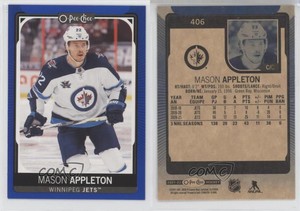 2021-22 O-Pee-Chee Blue Border Mason Appleton #406