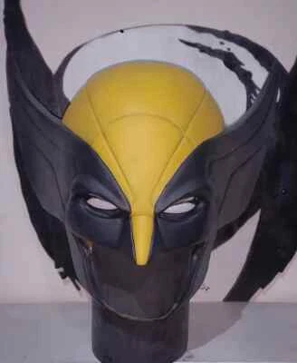Wolverine Mask Deadpool 3 Latex Cowl Mask Cosplay Costume Prop Adult Size - Image 1 of 4