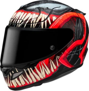 Casco de moto HJC RPHA 12 Venom 3 Marvel MC1SF talla M - negro rojo mate - Imagen 1 de 12