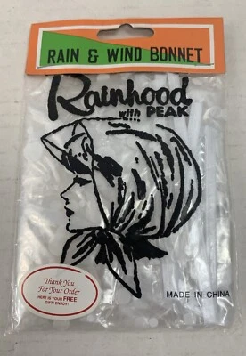 Rainhood With Peak  Rain & Wind Bonnet - Image 1 of 2