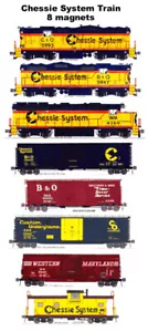 Chessie System, B&O, C&O, WM treno merci 8 magneti Andy Fletcher - Foto 1 di 1