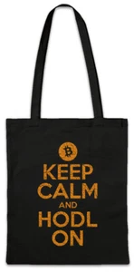 Keep Calm And HODL On Stofftasche Einkaufstasche Crypto Currencies Currency Fun - Picture 1 of 1