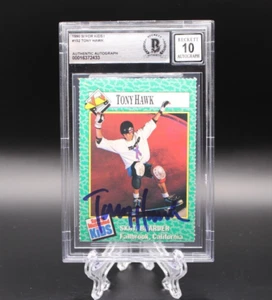 TONY HAWK SIGNED 1990 S.I. SI FOR KIDS ROOKIE CARD #152 BECKETT BGS SLAB AUTO RC - Picture 1 of 3