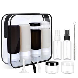 Morfone 16er Pack Silikon Reiseflaschen Set für Toilettenartikel TSA zugelassen Reise C - Bild 1 von 12