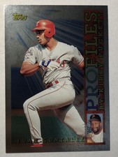 1996 Topps Profiles Juan Gonzalez #AL-14 NM-MINT Texas Rangers