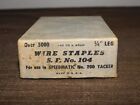 VINTAGE DESK OFFICE SPEEDMATIC 1/4" LEG WIRE STAPLES S F NO. 104 FOR 200 TACKER