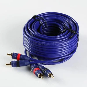 20ft High Performance Directional Balance RCA 2 Male to Male Audio Cable - Picture 1 of 3