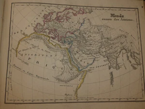 Carte monde connu des anciens issue atlas  Ed° froment 1830 - Imagen 1 de 1
