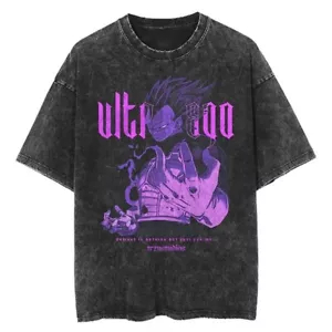Anime T Shirt Oversize Vegeta ULTRA EGO Ultra Instinct Manga Golds Gym Fitness - Bild 1 von 5