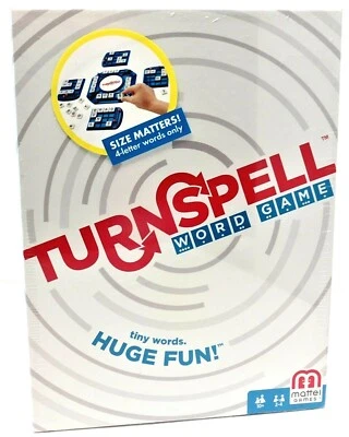 Turn Spell Word Game By Mattel - Tiny Words. Huge Fun!! New / Factory Sealed - Image 1 of 2