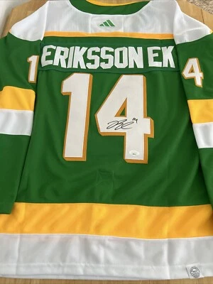 Joel Eriksson Ek Minnesota Wild Autographed Jersey JSA Certified - Image 1 of 4