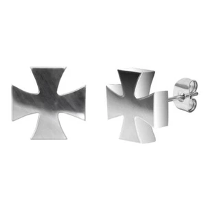 1 Paar Ohrstecker Eisernes Kreuz Auszeichnung Orden Ritterkreuz Bikerschmuck - Bild 1 von 1