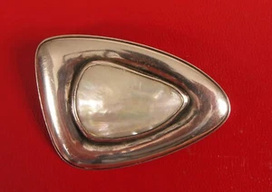 FABULOUS VINTAGE MODERN MCM 835 STERLING SILVER DESIGNER SEA SHELL BROOCH PIN !! - Picture 1 of 3