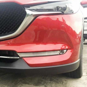 Chrome Front Fog light lamp Eyelid Eyebrow Cover For Mazda CX-5 CX5 2017 2018 - Picture 1 of 7