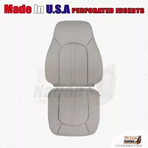 2012 2013 For Cadillac CTS Front Driver Bottom-Top Perf Leather Seat Cover Gray - Picture 1 of 5