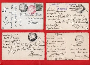 WW1 -LOTTO DI 10 CARTOLINE CON ANNULLI DI POSTA MILITARE - CENSURA -vedi foto - Foto 1 di 4