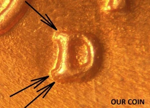 1947-D/D/D Repunched Mintmark (RPM) # 5 Lincoln Cent - Brilliant Uncirculated - Picture 1 of 6