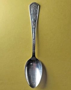 Cucchiaio Argento Esposizione Mondiale Chicago 1933 - Amministrazione Bldg. - 6" - 24g - Foto 1 di 8