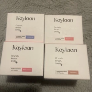 Kaylaan Toothpaste Tablets Set Of 4 Jars NIB - Picture 1 of 1