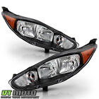 2014-2018  Ford Fiesta Black Headlights Headlamps Replacement 14-18 Left+Right Ford Fiesta