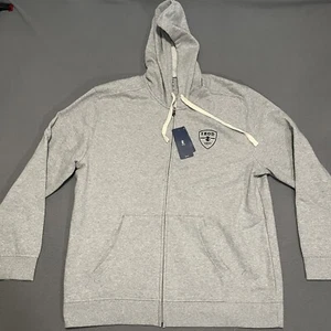 IZOD Classic Fit Fleece Full-Zip Hoodie Men's Size XL Light Gray NEW MSRP $65 - Picture 1 of 6