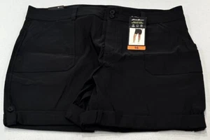 Eddie Bauer Women’s Rolled Hem Bermuda Shorts, Black, Size 16 - Picture 1 of 5