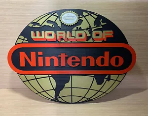 TALLA XXL - Cartel Logotipo World of Nintendo Madera, Pantalla Pared para... - Imagen 1 de 12