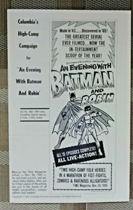 "Ein Abend mit Batman und ROBIN" 1965 Wiederveröffentlichung für Film 1943 - Pressebuch  - Bild 1 von 5