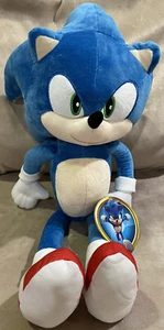 BRAND NEW! 2022 LARGE 22” Sonic The Hedgehog Movie 2 Plush Toy Factory NWT - Picture 1 of 6