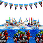 Marvel Avengers Theme Party Supplies Kids Birthday Decorations Tableware Plates