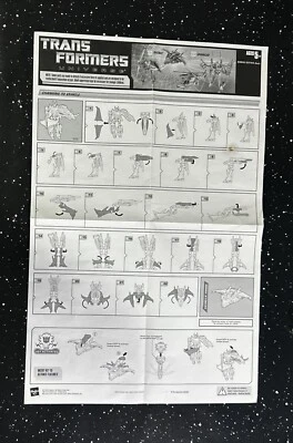Transformers Universe Autobot Springer Decepticon Ratbat Instruction Sheet - Image 1 of 2
