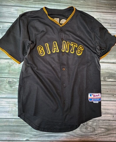 San Francisco Giants LINCECUM Jersey #55 Alt Black Majestic Sz 48 MLB Baseball Cover