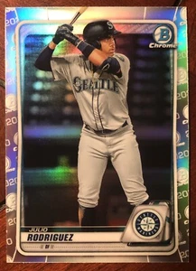 Julio Rodriguez 2020 Bowman Chrome Draft Refractor #BD-188 Seattle Mariners - Picture 1 of 2