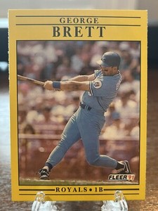 1991 Fleer Baseball - #552 - George Brett - Kansas City Royals